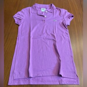 Lacoste purple polo
